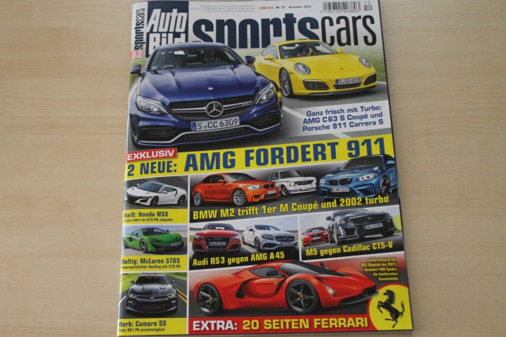 Deckblatt Auto Bild Sportscars (12/2015)